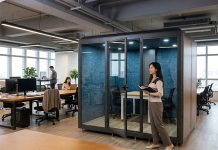 辦公室太吵怎麼辦?5種隔音解決方案比較 CoCoSpace行動隔音艙-辦公室隔音艙