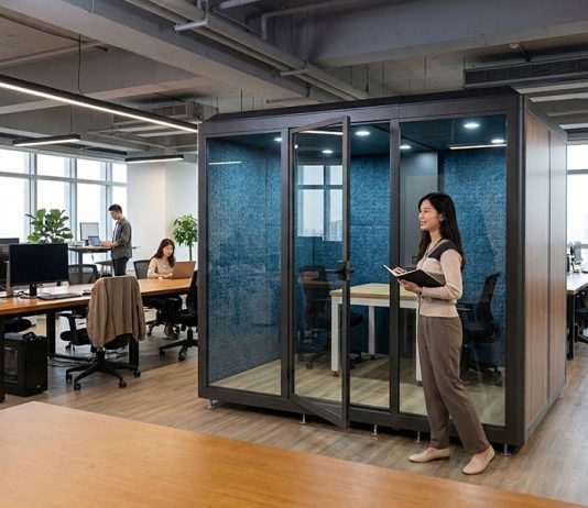 辦公室太吵怎麼辦?5種隔音解決方案比較 CoCoSpace行動隔音艙-辦公室隔音艙